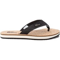 Jack Wolfskin Ecostride 2 Slipper Women Zehentrenner Mit Korksohle Damen 38 grau phantom / cork von Jack Wolfskin