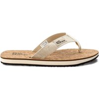 Jack Wolfskin Ecostride 2 Slipper Women Zehentrenner Mit Korksohle Damen 35.5 braun natural / cork von Jack Wolfskin