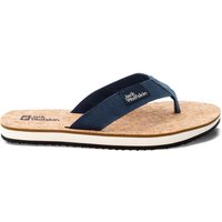 Jack Wolfskin Ecostride 2 Slipper Women Zehentrenner Mit Korksohle Damen 42 blau blue / cork von Jack Wolfskin