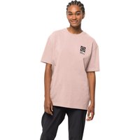 Jack Wolfskin Eschenheimer Back T-Shirt Unisex T-shirt aus Bio-Baumwolle L rose smoke rose smoke von Jack Wolfskin