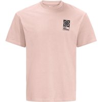 Jack Wolfskin Eschenheimer Back T-Shirt Unisex T-shirt aus Bio-Baumwolle S rose smoke rose smoke von Jack Wolfskin