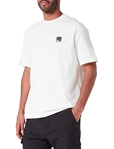 Jack Wolfskin Unisex Eschenheimer T-Shirt, Egret, S von Jack Wolfskin