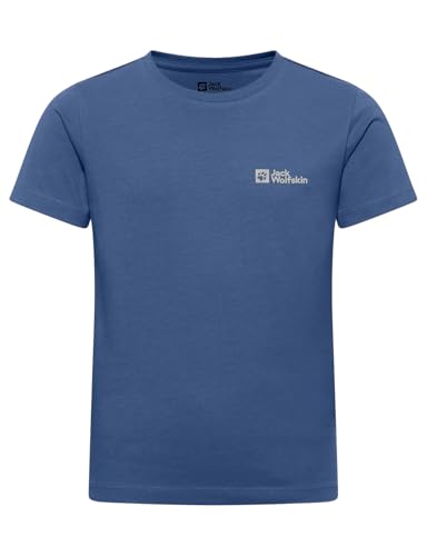 Jack Wolfskin Unisex Kinder Essential Cotton K T-Shirt, Evening Sky, 140 EU von Jack Wolfskin