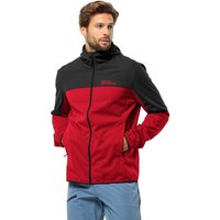 Jack Wolfskin Feldberg Hoody Men Softshelljacke Herren XXL rot red glow von Jack Wolfskin