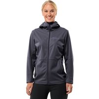 Jack Wolfskin Feldberg Hoody Women Softshelljacke Damen S grey,black Graphite von Jack Wolfskin