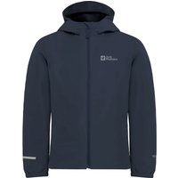 Jack Wolfskin Flaze Jacket Kids Regenjacke Kinder 116 blue night blue von Jack Wolfskin