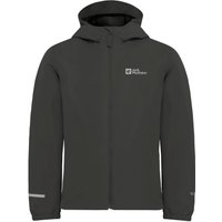 Jack Wolfskin Flaze Jacket Kids Regenjacke Kinder 92 black granite black von Jack Wolfskin