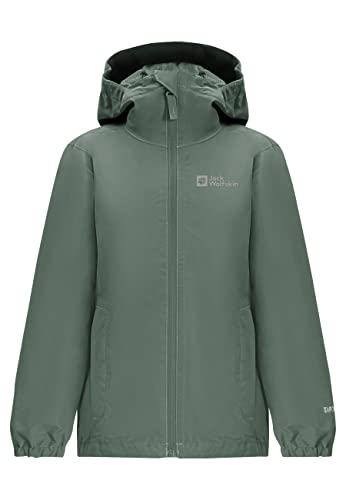 Jack Wolfskin Flaze Regenjacke Hedge Green 116 von Jack Wolfskin