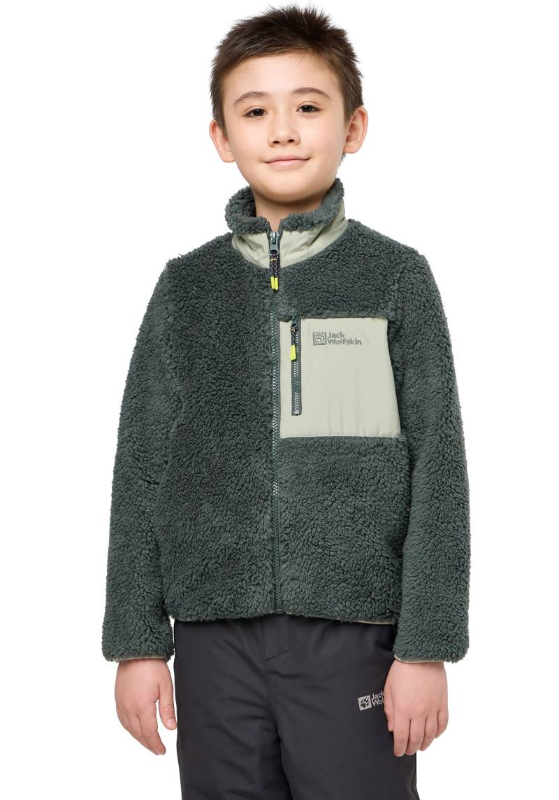 Jack Wolfskin Fleecejacke "ICE CURL JACKET K" Wärmend, winddicht, Übergangsjacke für Kinder von Jack Wolfskin