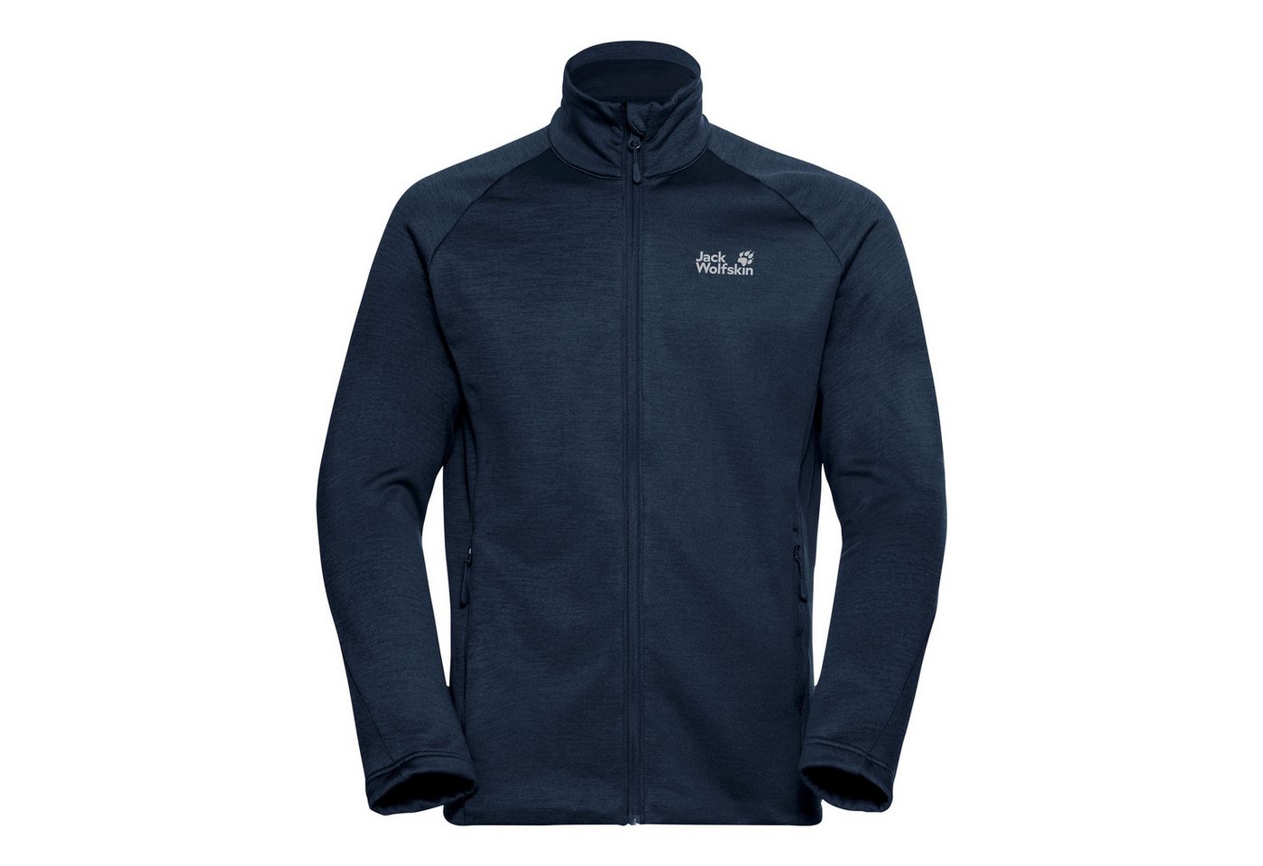 Jack Wolfskin Fleecejacke Peak District Fz M mit Markenlogo auf der Vorderseite von Jack Wolfskin