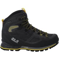 Jack Wolfskin Force Crest Texapore Mid Men Wasserdichte Trekkingschuhe Herren 39.5 schwarz black / burly yellow XT von Jack Wolfskin