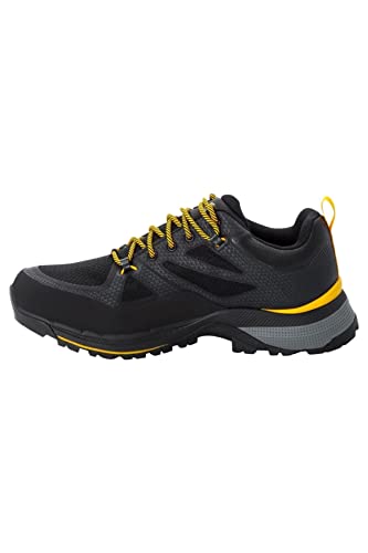 Jack Wolfskin Herren Force Striker Texapore Low M Cross Laufschuh, Black Burly Yellow Xt, 41 EU von Jack Wolfskin