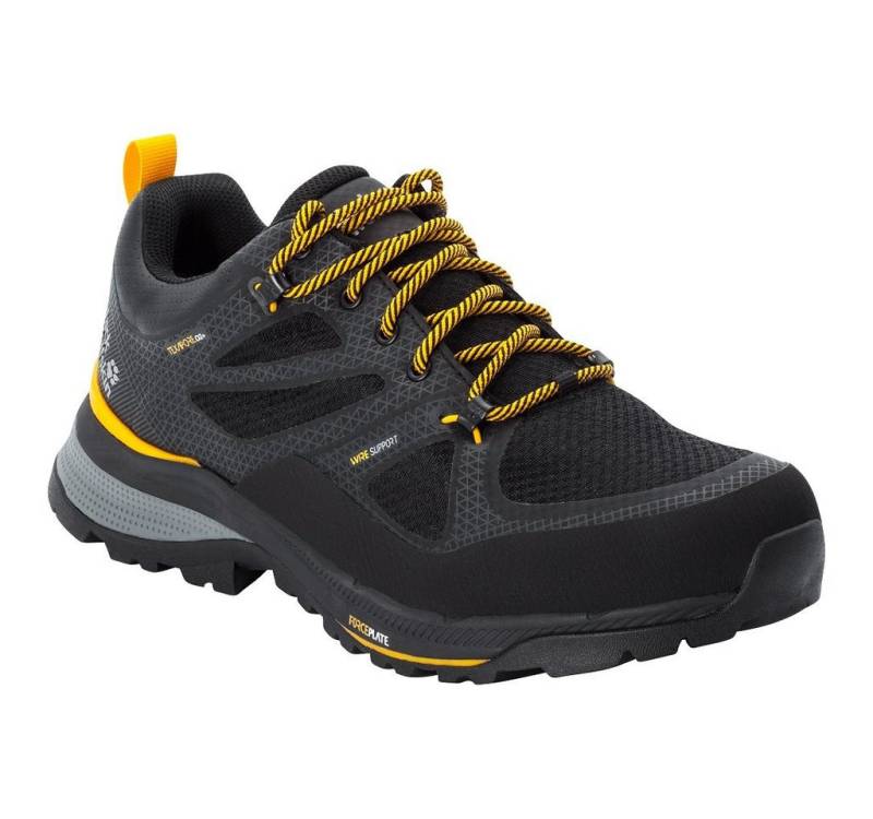 Jack Wolfskin Force Striker Texapore Low wasserdicht schwarz/gelb Herren Wanderschuh von Jack Wolfskin