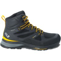 Jack Wolfskin Force Striker Texapore Mid Men Wasserdichte Wanderschuhe Herren 39.5 schwarz black / burly yellow XT von Jack Wolfskin