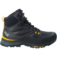 Jack Wolfskin Force Trekker Texapore Mid Men Wasserdichte Trekkingschuhe Herren 40 schwarz black / burly yellow XT von Jack Wolfskin