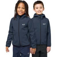 Jack Wolfskin Fourwinds Jacket Kids Softshelljacke Kinder 104 blue midnight sky von Jack Wolfskin
