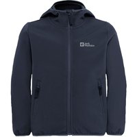 Jack Wolfskin Fourwinds Jacket Kids Softshelljacke Kinder 164 blue night blue von Jack Wolfskin