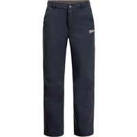 Jack Wolfskin Fourwinds Pants Kids Softshellhose Kinder 140 blau night blue von Jack Wolfskin