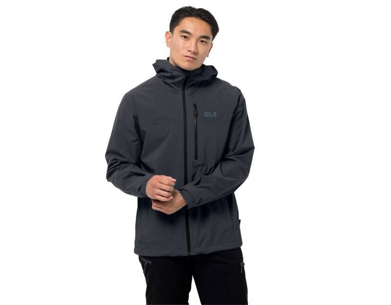 Jack Wolfskin Funktionsjacke Go Hike (wind-/wasserdicht) phantomgrau Herren von Jack Wolfskin