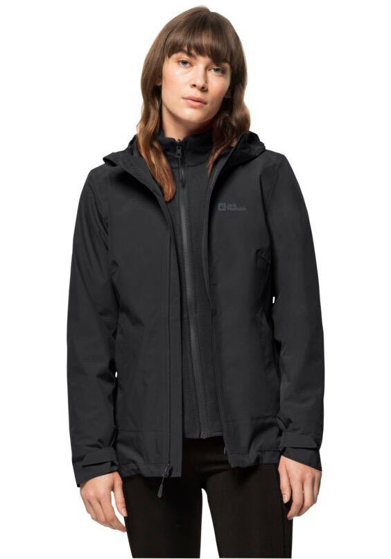 Jack Wolfskin 3-in-1-Funktionsjacke MOONRISE 3IN1 JKT W mit wasserabweisenden Reißverschlüssen von Jack Wolfskin