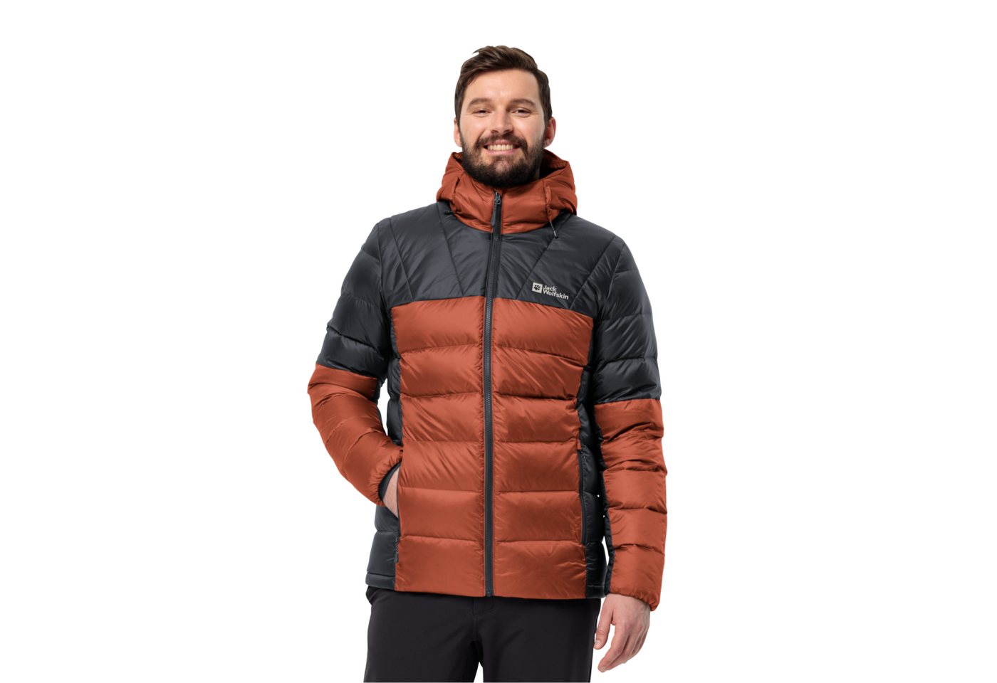 Jack Wolfskin Funktionsjacke NEBELHORN DOWN HOODY M aus recyceltem Polyamid von Jack Wolfskin