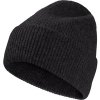 Jack Wolfskin Fuzzy Beanie Klassische Strickmütze M black black von Jack Wolfskin
