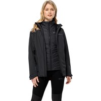 Jack Wolfskin Glaabach 3in1 Jacket Women 3 in 1 Jacke Damen XS schwarz black von Jack Wolfskin