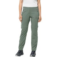 Jack Wolfskin Glastal Zip Away Pants Women Softshell-Wanderhose Damen 36 picnic green picnic green von Jack Wolfskin