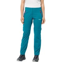 Jack Wolfskin Glastal Zip Away Pants Women Softshell-Wanderhose Damen 40 tile blue tile blue von Jack Wolfskin