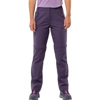 Jack Wolfskin Glastal Zip Off Pants Women Zip-Off Wanderhose Damen 34 dark grape dark grape von Jack Wolfskin