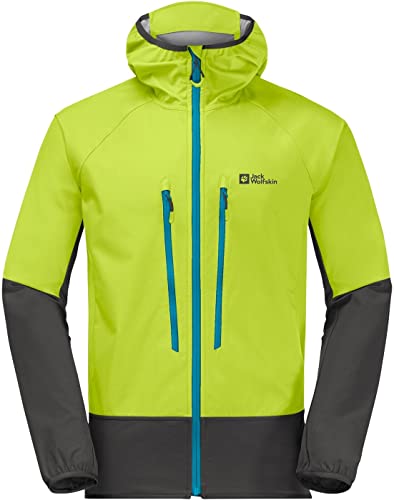 Jack Wolfskin Herren Alpspitze Jacke, Lime, XL von Jack Wolfskin