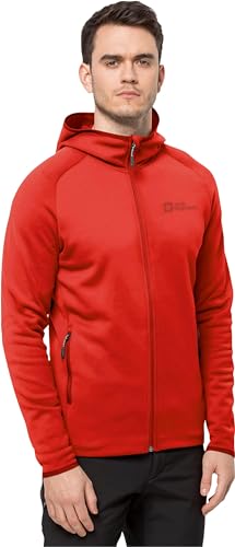 Jack Wolfskin Herren Baiselberg Fleecejacke, Strong Red, L von Jack Wolfskin