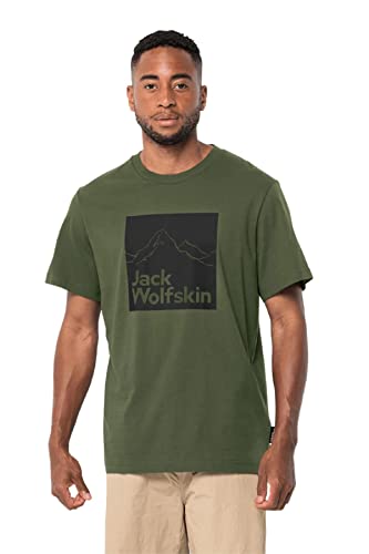 Jack Wolfskin Herren Brand T-Shirt, Greenwood, L von Jack Wolfskin