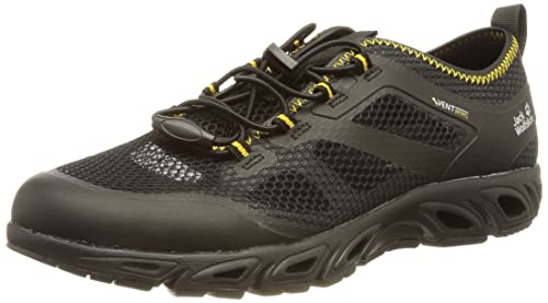 Jack Wolfskin Herren Breezer Vent Low M Sneaker, Black/Burly Yellow Xt, 39.5 EU von Jack Wolfskin