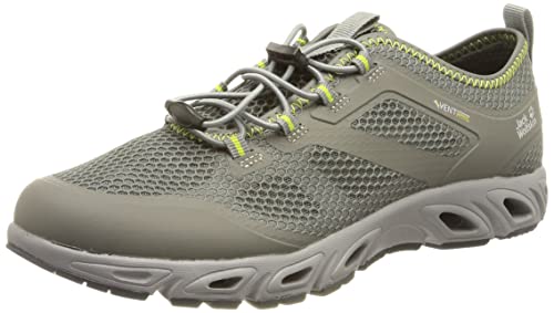 Jack Wolfskin Herren Breezer Vent Low M Sneaker, Grey/Lime, 41 EU von Jack Wolfskin