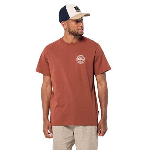 Jack Wolfskin Herren Campfire T-Shirt, Barn Red, XL von Jack Wolfskin