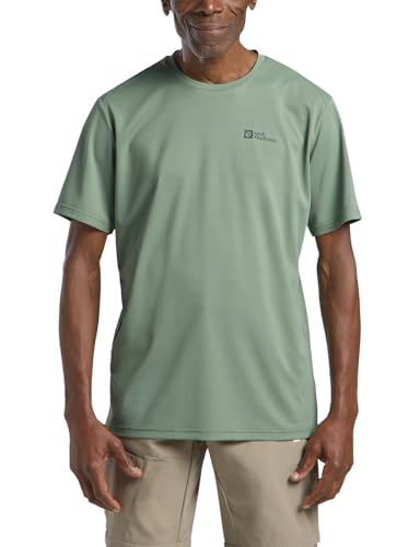 Jack Wolfskin Herren DELGAMI S/S M T-Shirt, Eucalyptus, S von Jack Wolfskin