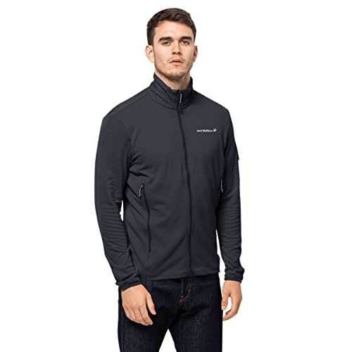 Jack Wolfskin Herren DNA Stretchgewebe Warm in Fleece Pullover - Phantom - L von Jack Wolfskin