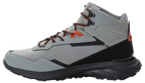 Jack Wolfskin Herren DROMOVENTURE Texapore MID M Sneaker, Smokey Grey, 44 EU von Jack Wolfskin