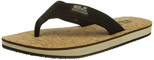 Jack Wolfskin Herren Ecostride 2 Slipper M Sandale, Phantom/Cork, 42 EU von Jack Wolfskin