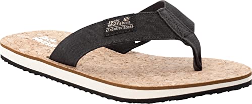 Jack Wolfskin Herren Ecostride 2 Slipper M Sandale, Phantom/Cork, 39.5 EU von Jack Wolfskin