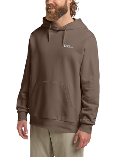 Jack Wolfskin Herren Essential Hoodie M Kapuzenpullover, Cold Coffee, S von Jack Wolfskin