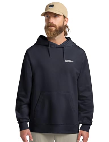 Jack Wolfskin Herren Essential Hoodie M Kapuzenpullover, Dark Navy, XXL von Jack Wolfskin