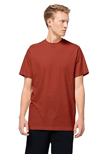 Jack Wolfskin Herren Essential T Bio-Baumwoll-T-Shirt - Mexican Pepper - L von Jack Wolfskin