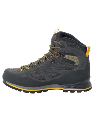 Jack Wolfskin Herren Force Crest Texapore Mid M, Black / Burly Yellow Xt, 42.5 EU von Jack Wolfskin