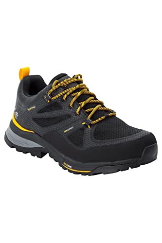 Jack Wolfskin Herren Force Striker Texapore Low M Cross Laufschuh, Black Burly Yellow Xt, 41 EU von Jack Wolfskin