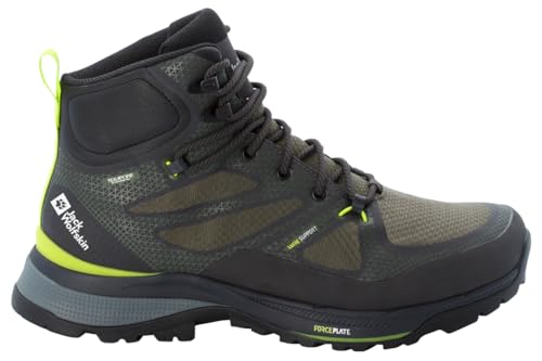 Jack Wolfskin Herren Force Striker Texapore Mid M, Lime / Dark Green, 39.5 EU von Jack Wolfskin