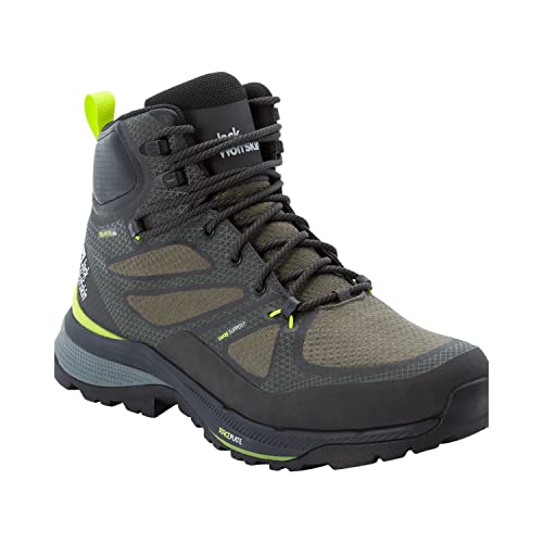 Jack Wolfskin Herren Force Striker Texapore Mid M, Lime / Dark Green, 41 EU Jack Wolfskin Herren Force Striker Texapore Mid M, Lime / Dark Green, 41 EU von Jack Wolfskin