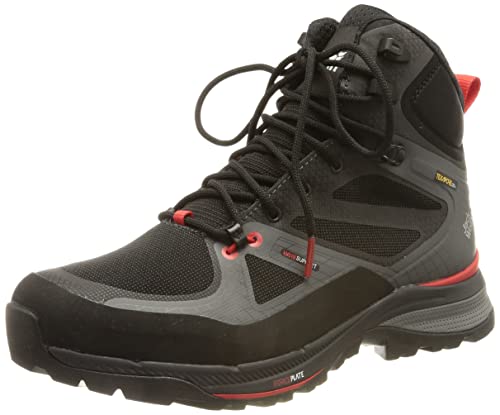 Jack Wolfskin Herren Force Trekker Texapore Mid M Walking Schuh, Black Red, 42.5 EU von Jack Wolfskin