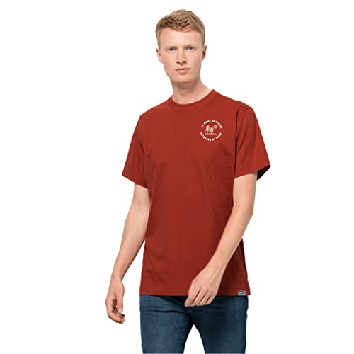 Jack Wolfskin Herren Freiheit Natur Organic T-Shirt - Mexican Pepper - L von Jack Wolfskin